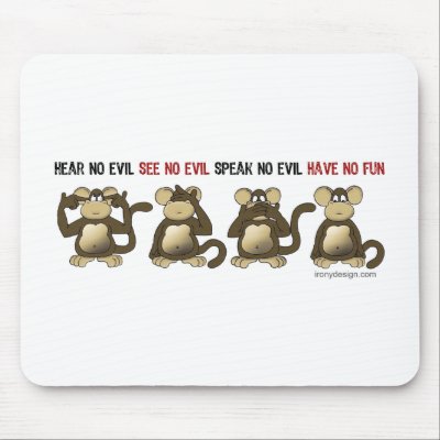 4 Wise Monkeys by ironydesign