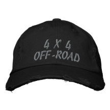 4 X 4 OFF-ROAD GORRAS DE BÉISBOL BORDADAS
