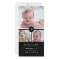 4 x 8 Photo Card Elegant White (V)