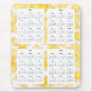 4 Year calendar on White Sparks Design Backgrd. Mousepads
