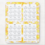 4 Year calendar on White Sparks Design Backgrd. mousepads