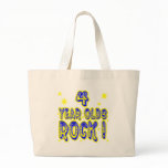 4 Year Olds Rock! (Blue) Tote Bag