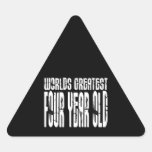 4th Birthday Party Worlds Greatest Four Year Old Stickers