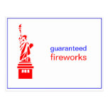 4th fourth of july party invite post cards