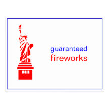 4th fourth of july party invite post cards