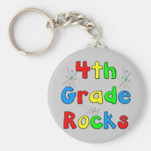 4th Grade Rocks Key Chains
