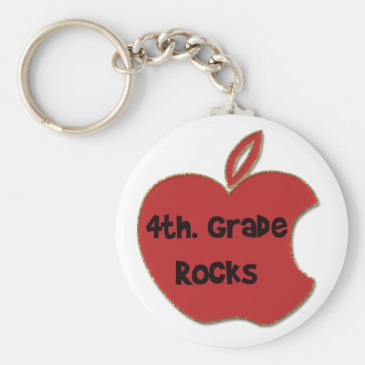 4th. Grade Rocks Keychains