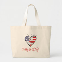4th Heart Tote Bags