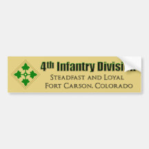 4th Infantry Division Bumper Sticker