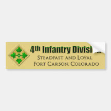 4th Infantry Division Bumper Sticker
