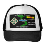 4th Infantry Division"IVY DIVISION" Ball Caps Hat