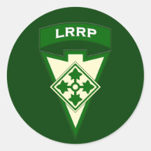 4th Infantry LRRP Recondo pocket patch sticker UA