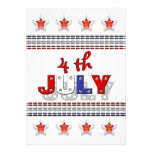 4th July fun bbq Independence day Custom Announcement