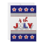 4th July invitations - customizable template