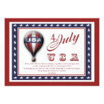 4th July invitations - customizable template