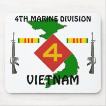 4th Marines vietnam mousepad 1/w