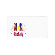 4th Of July Address Labels