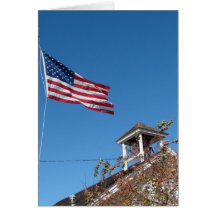 4th of July, American Flag and One Room School Cards