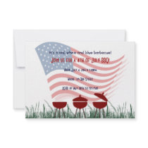 4th of July Barbeque Cookout Invitations