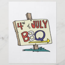 4th Of July Barbeque Custom Flyer