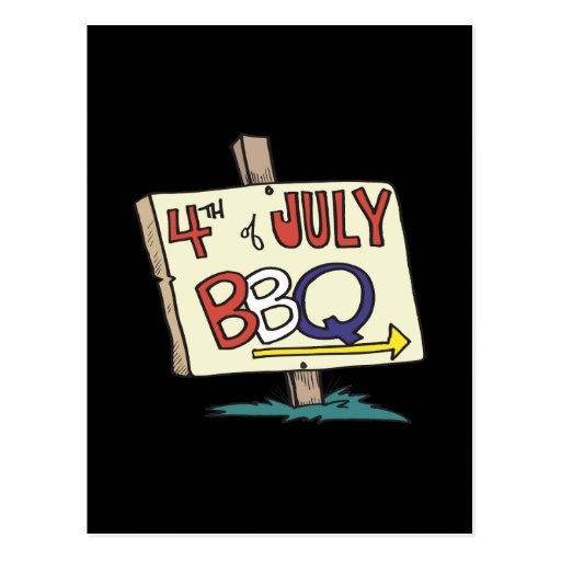4th Of July Barbeque Post Cards