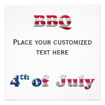 4th of July BBQ Invitation Template
