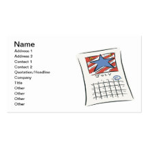 4th Of July Business Card