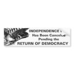 4th of July Canceled Bumper Sticker