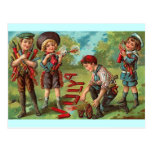 4th of July - Children Fireworks Post Cards
