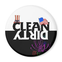 4th of July Clean Dirty Dishwasher Magnet magnets