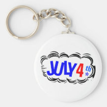 4th of July Cloud Keychains