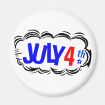 4th of July Cloud Magnet