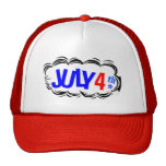 4th of July Cloud Trucker Hats