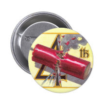 4th of July Firecracker Explodes Button
