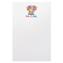 4th of July Fireworks Stationery Design