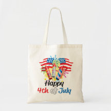 4th of July Fireworks Tote Bag