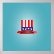4th of july hat poster