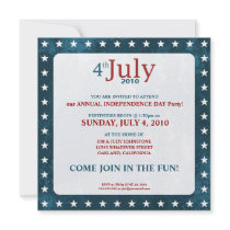 4th of July Independence Day | Party Invitations
