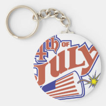 4th of July Key Chain