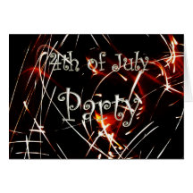 4th of July Party Greeting Card