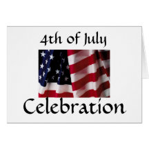 4th of July Party Invitation Template Greeting Cards