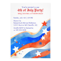 4th of July Party Invitations