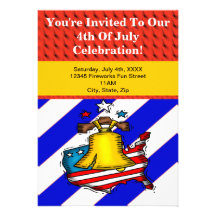 4th of July Party Invitations