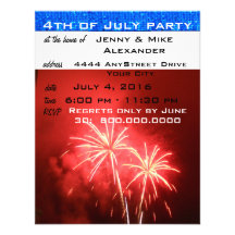 4th of July Party Invites