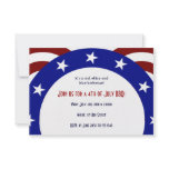 4th of July Patriotic Circle of Stars invitations