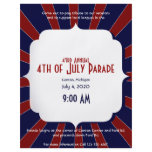 4th of July Patriotic Starburst in Red White Blue Flyer