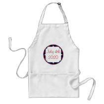 4th of July Patriotic Sunburst in Red White Blue Aprons