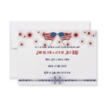 4th of July Patriotic US Flags and Stars invitations