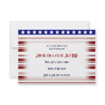 4th of July Red White and Blue Candystripe invitations