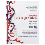 4th of July Red White and Blue Ribbons and Stars flyers